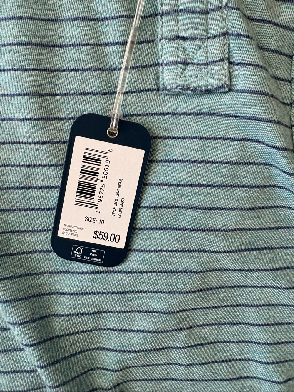 Johnnie-O Ryan Polo Shirt - Size 10 NEW! - Picture 3 of 3